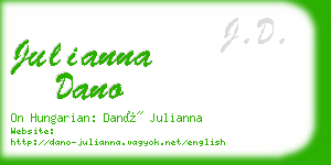 julianna dano business card